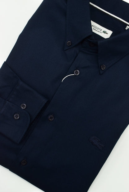 CAMISA MANGA LARGA LACOSTE (LAC) AZUL OSCURO