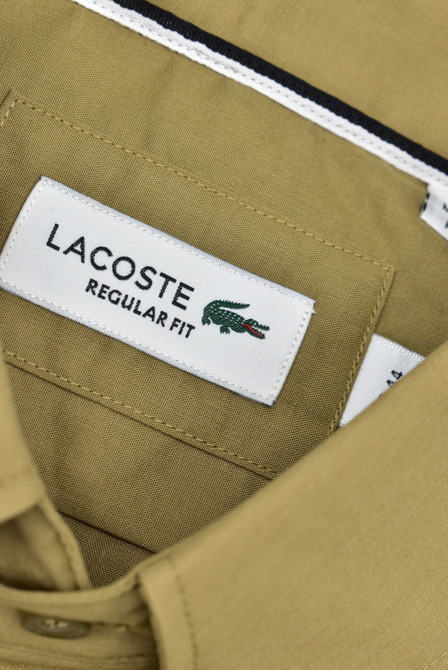 CAMISA MANGA LARGA LACOSTE (LAC) VERDE OLIVA