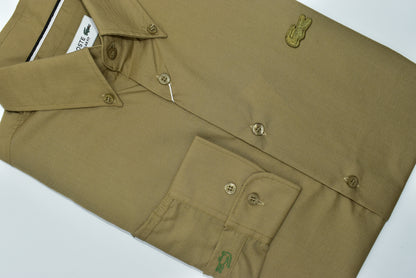 CAMISA MANGA LARGA LACOSTE (LAC) VERDE OLIVA