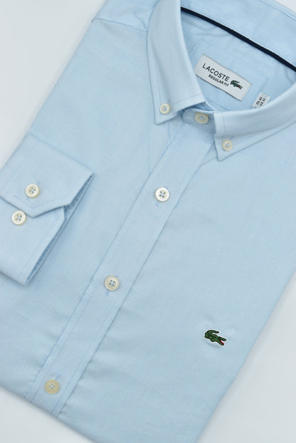 CAMISA MANGA LARGA LACOSTE (LAC) AZUL CLARO