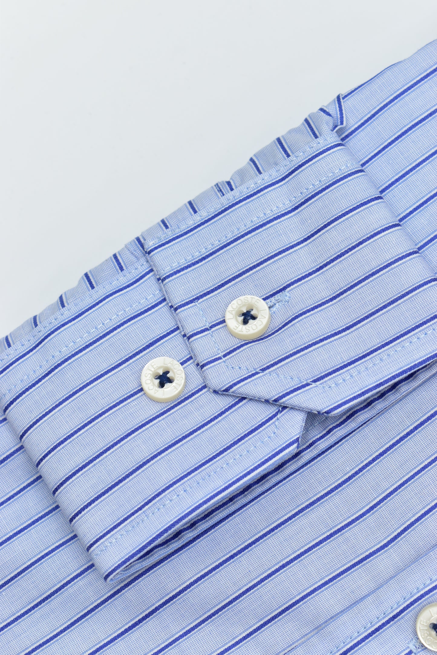 CAMISA MANGA LARGA LACOSTE (LAC) AZUL RAYAS AZUL REY