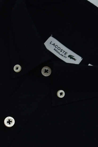 CAMISA MANGA LARGA LACOSTE NEGRO
