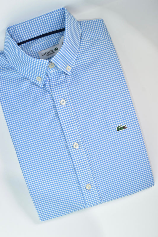CAMISA MANGA LARGA LACOSTE (LAC) AZUL CLARO