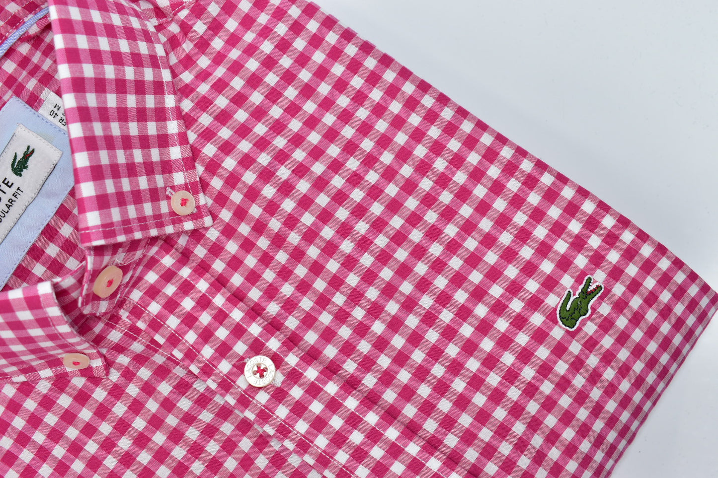 CAMISA MANGA LARGA LACOSTE (LAC) ROSADO