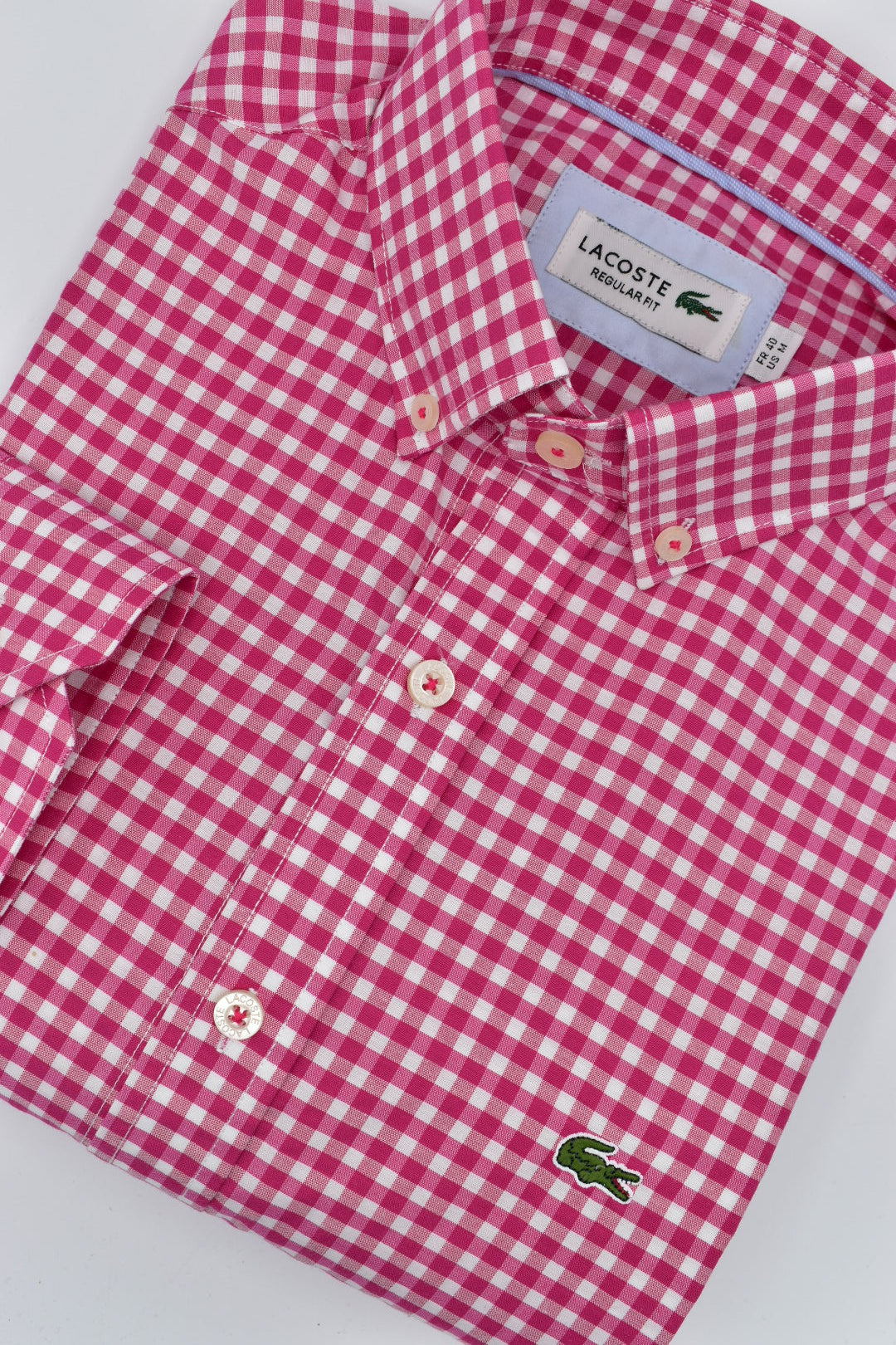 CAMISA MANGA LARGA LACOSTE (LAC) ROSADO