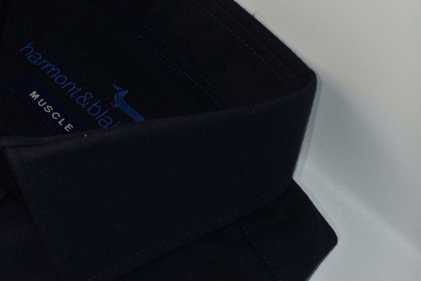 CAMISA MANGA LARGA HARMONT&BLAINE AZUL OSCURO