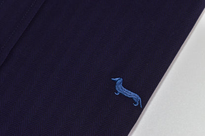 CAMISA MANGA LARGA HARMONT&BLAINE (HBL) AZUL PETROLEO