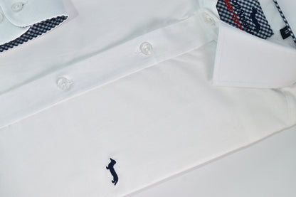CAMISA MANGA LARGA HARMONT&BLAINE (HBL) BLANCO