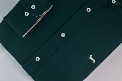 CAMISA MANGA LARGA HARMONT&BLAINE (HBL) VERDE ESMERALDA