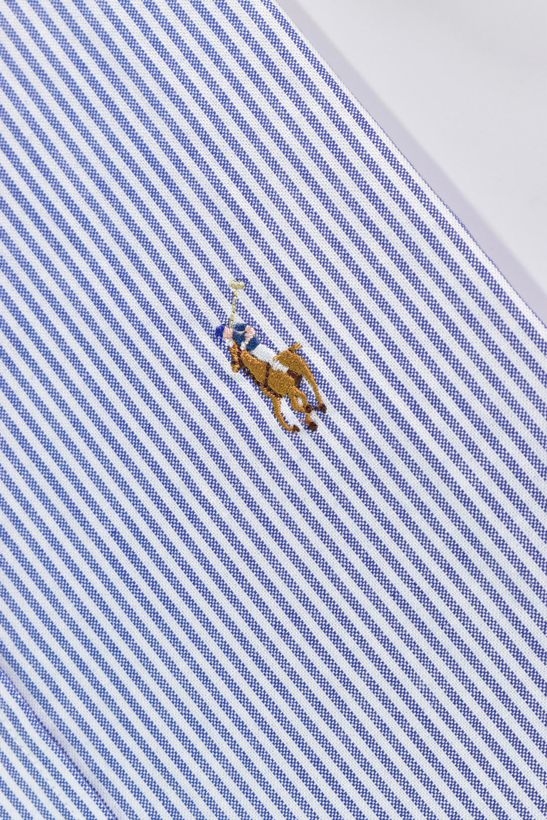 CAMISA MANGA LARGA POLO RALPH LAUREN  (PRL) GRIS RAYAS BLANCA