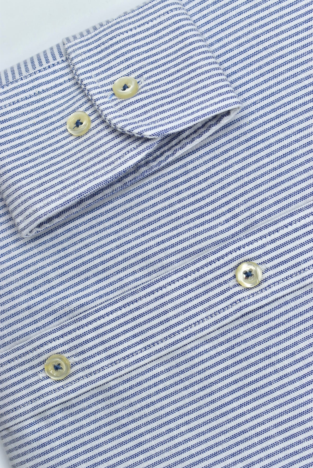 CAMISA MANGA LARGA POLO RALPH LAUREN  (PRL) GRIS RAYAS BLANCA
