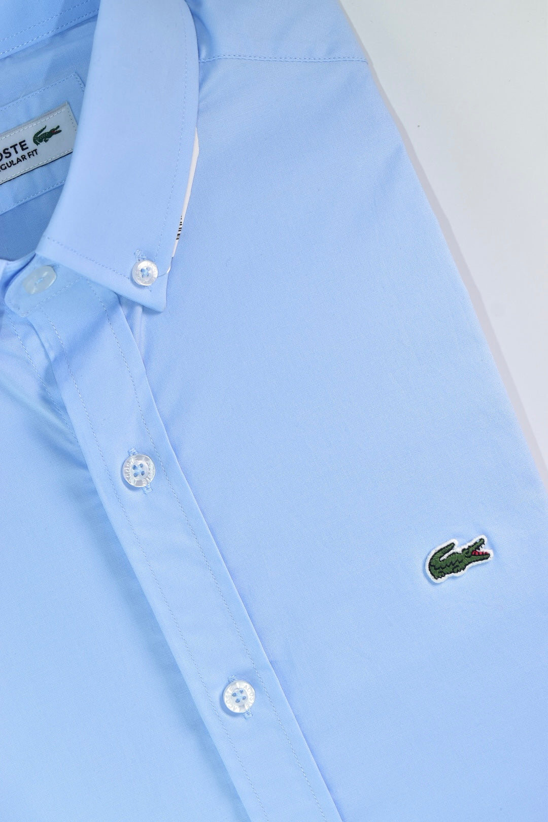CAMISA MANGA LARGA LACOSTE (LAC) AZUL CLARO
