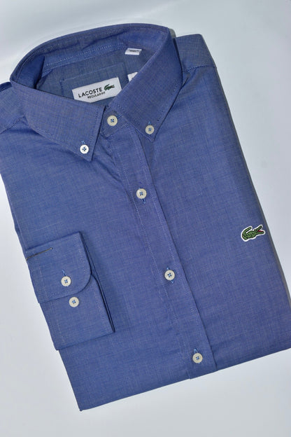 CAMISA MANGA LARGA LACOSTE (LAC) AZUL OSCURO