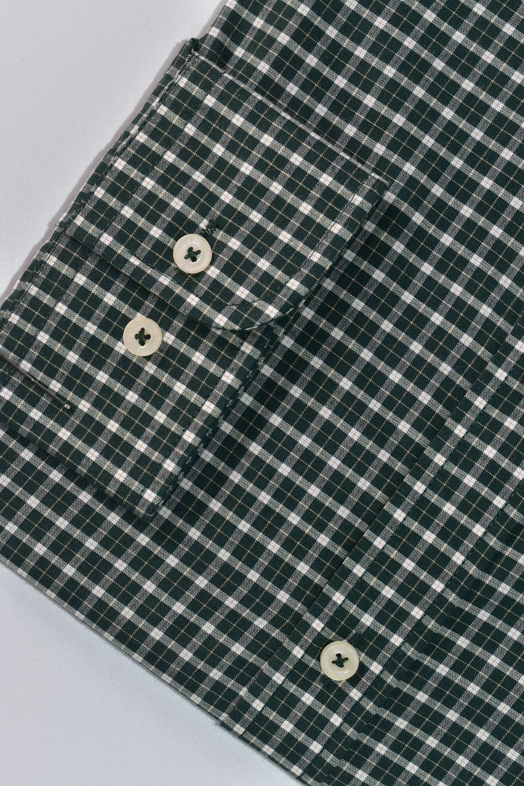 CAMISA MANGA LARGA LACOSTE (LAC) VERDE ESMERALDA CUADROS