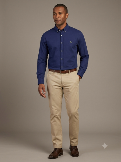 CAMISA MANGA LARGA LACOSTE (LAC) MARINO