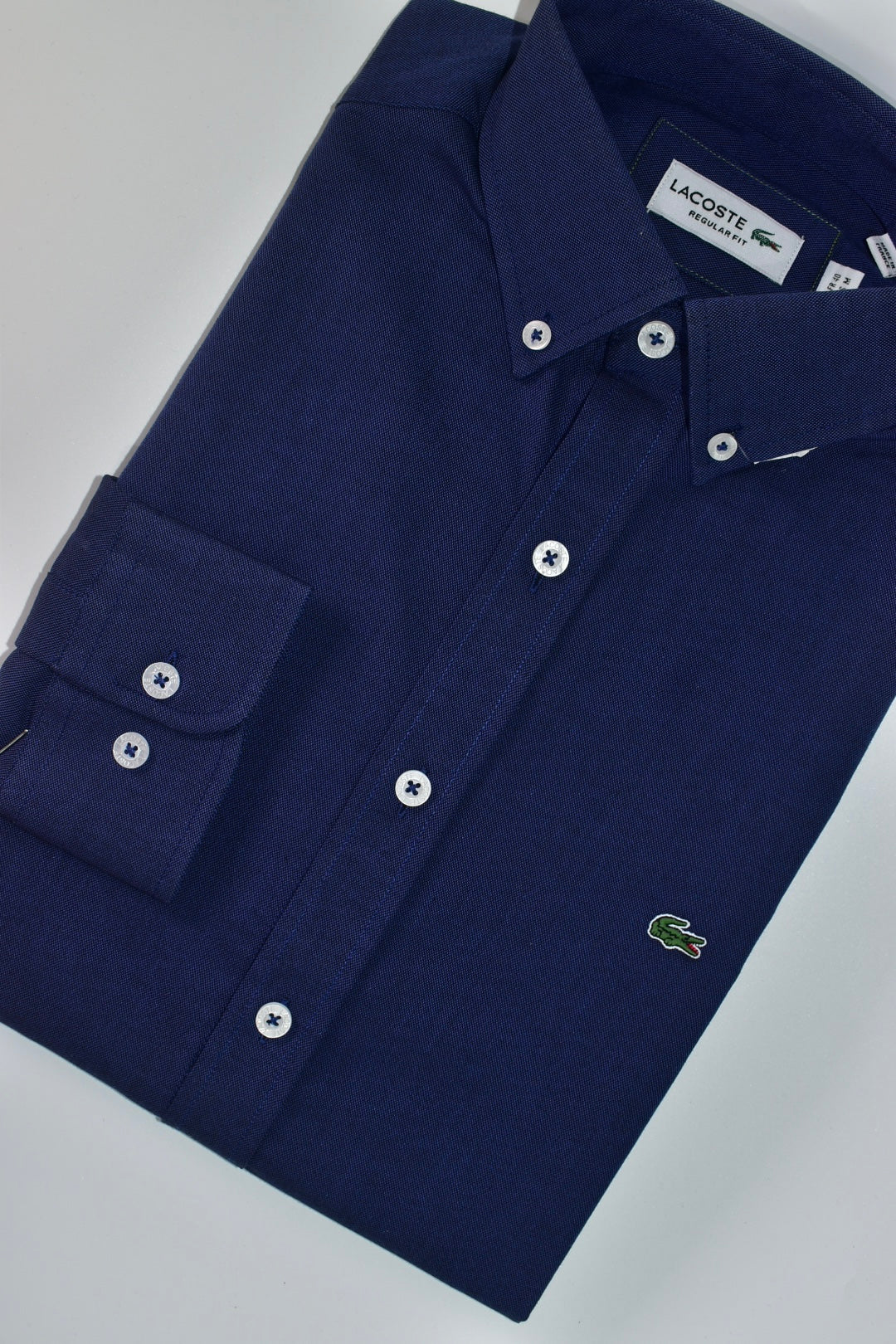 CAMISA MANGA LARGA LACOSTE (LAC) MARINO BASIC