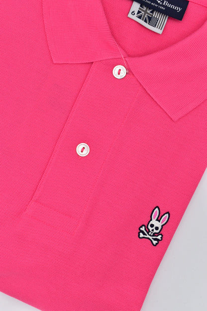 POLO PSYCHO BUNNY ORIGINAL COLECCION NEGRO FUCSIA