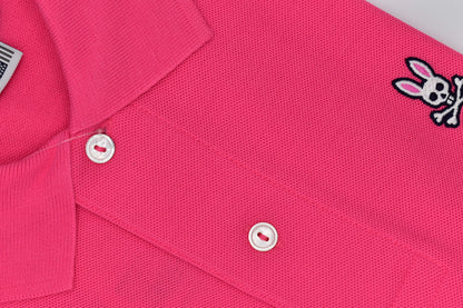 POLO PSYCHO BUNNY ORIGINAL COLECCION NEGRO FUCSIA