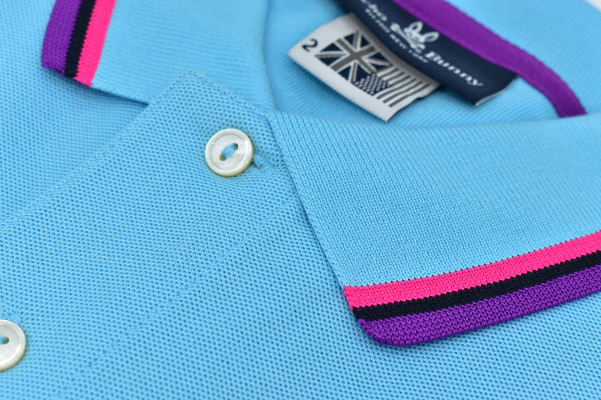 POLO PSYCHO BUNNY ORIGINAL COLECCION AZUL CIELO